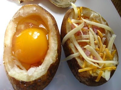 Закуски: Яйцо чучела запеченный картофель