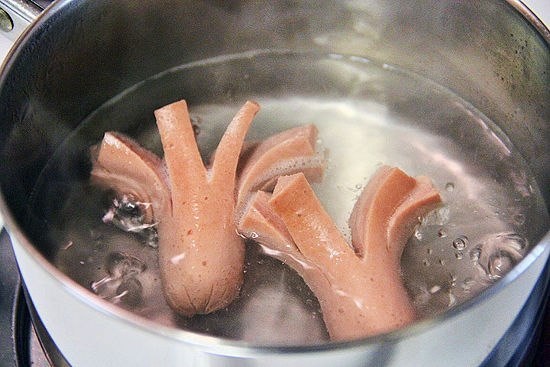 Лига жратвы: Полезные сосиски - осьминожки для самых маленьких