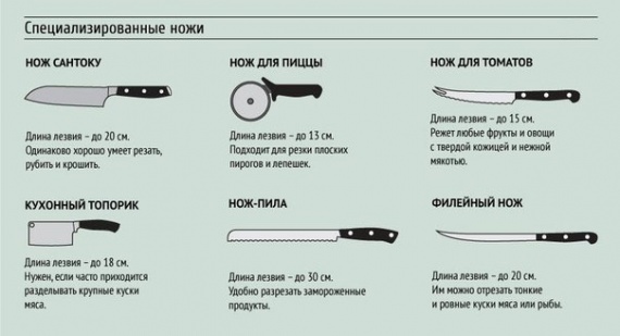 Советы: Вкусное о еде: А что вы знаете о кухонных ножах?