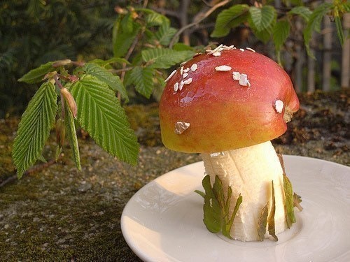 Лига жратвы: Яблочно- банановый гриб