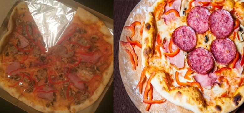 Заведения: «Papa Pizza (Папа Пицца)» — На фотографиях именно наши пиццы — говорили они!