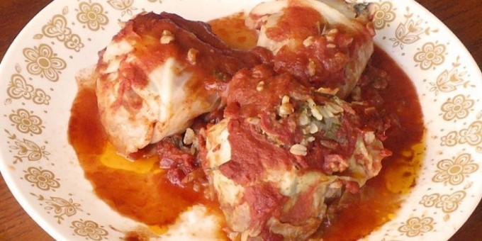 Готовим в духовке: Голубцы из капусты с шампиньонами