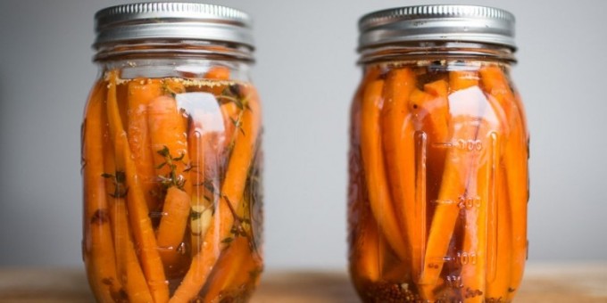 Закуски к зиме: Маринованная морковь с чесноком
