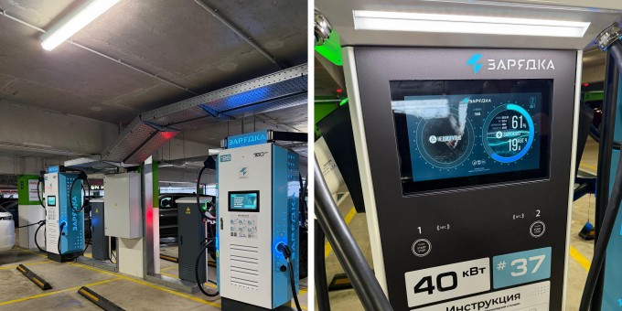 В «Галерее Минск» заработал самый большой хаб электрозарядок для автомобилей «Зарядка». Как его найти