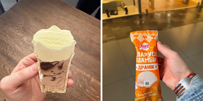 Конфеты с шампанским, мороженое в дранике, сырная пенка и другие приключения новинок в Беларуси
