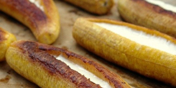 Бананы, запеченные с сыром