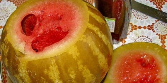 Такого вы ещё не ели - соленые арбузы под водочку