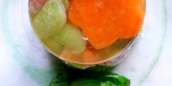 Заливная закуска в стакане