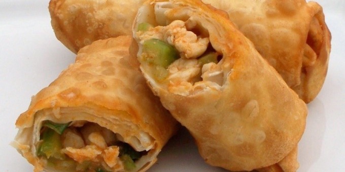 Сырный рулет с курицей