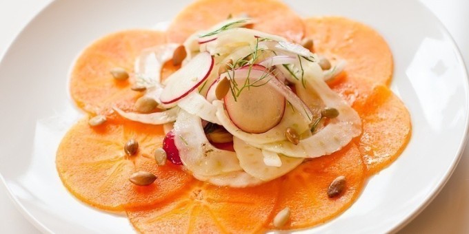 Карпаччо из апельсинов с анчоусами